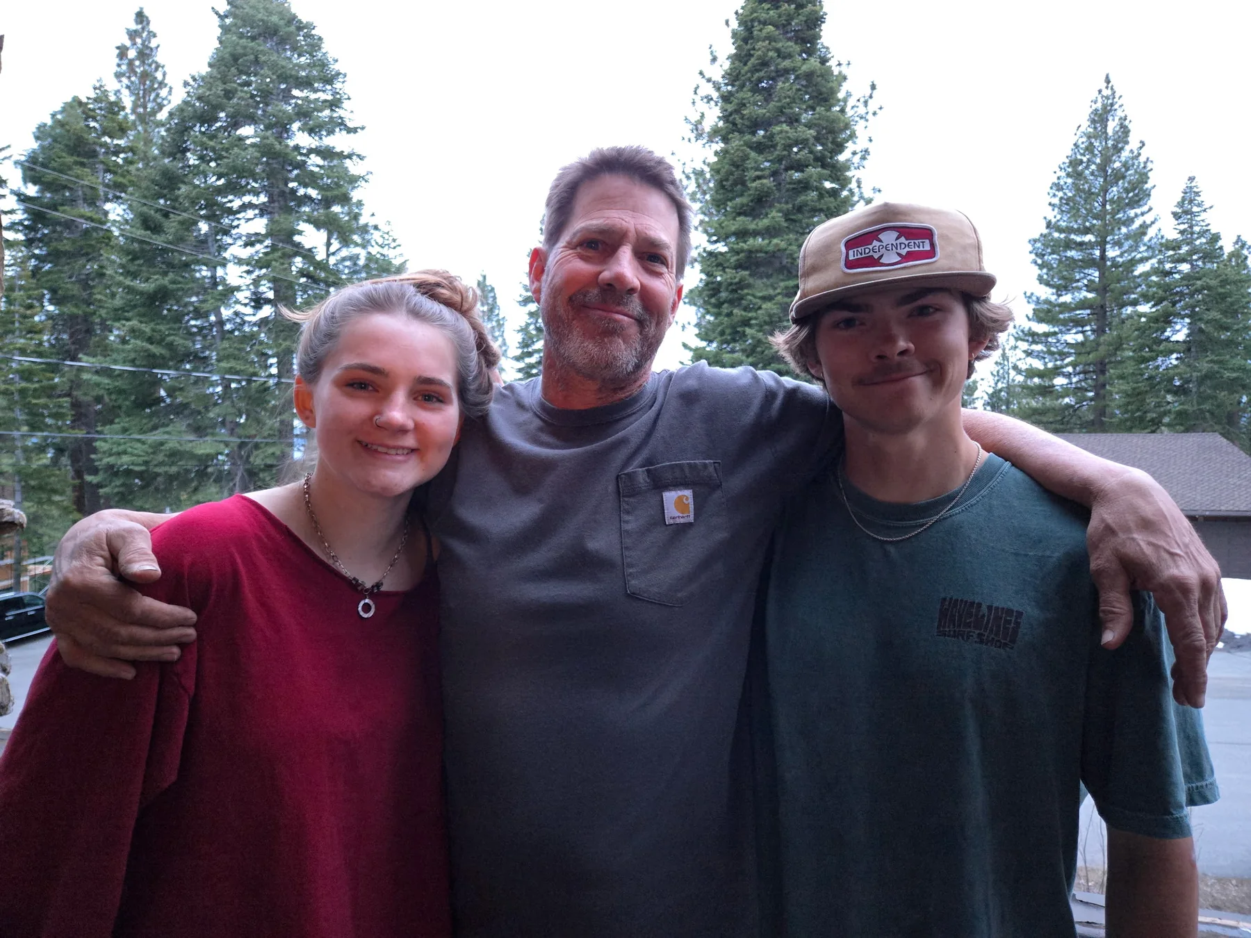 Mountain Home Maintenance owner with family in the Tahoe area